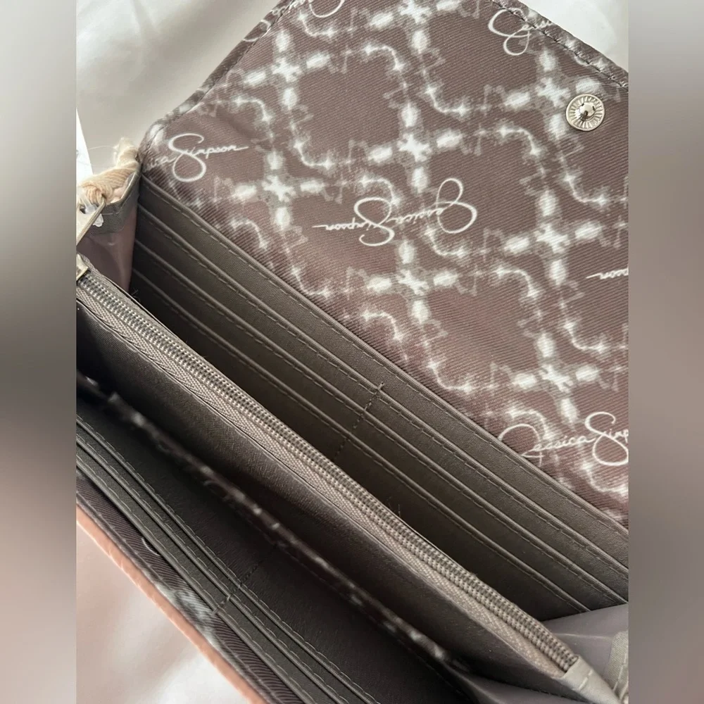 NWT Jessica Simpson Linea Wallet in blush fog - Picture 7 of 7